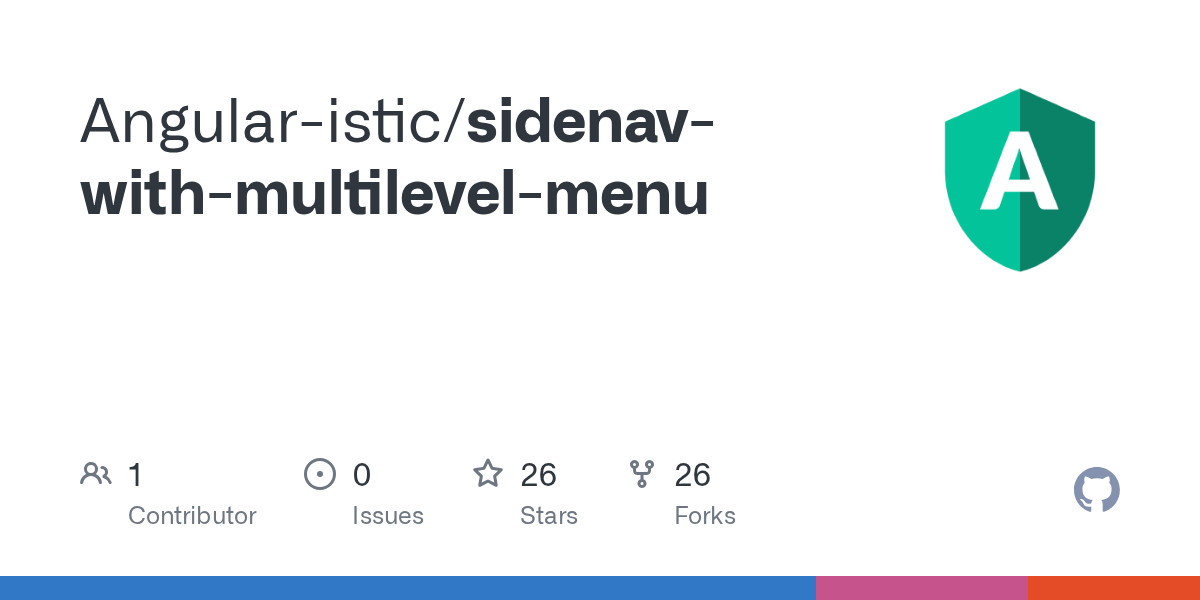 GitHub Angularistic/sidenavwithmultilevelmenu