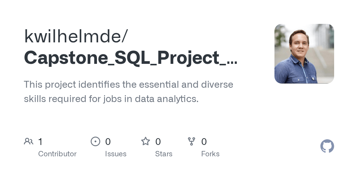 GitHub kwilhelmde/Capstone_SQL_Project_Data_job_Analysis This