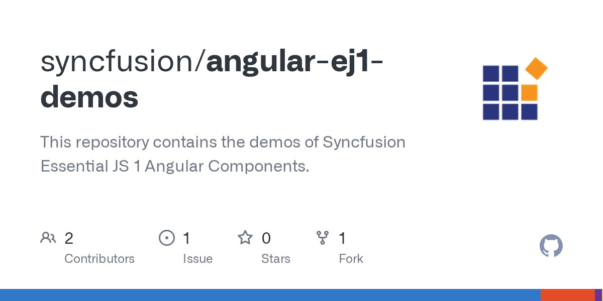 GitHub syncfusion/angularej1demos This repository contains the