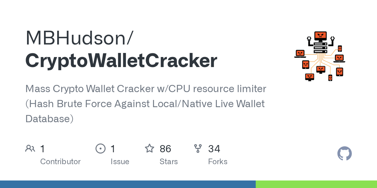 GitHub MBHudson/CryptoWalletCracker Mass Crypto Wallet Cracker w/CPU