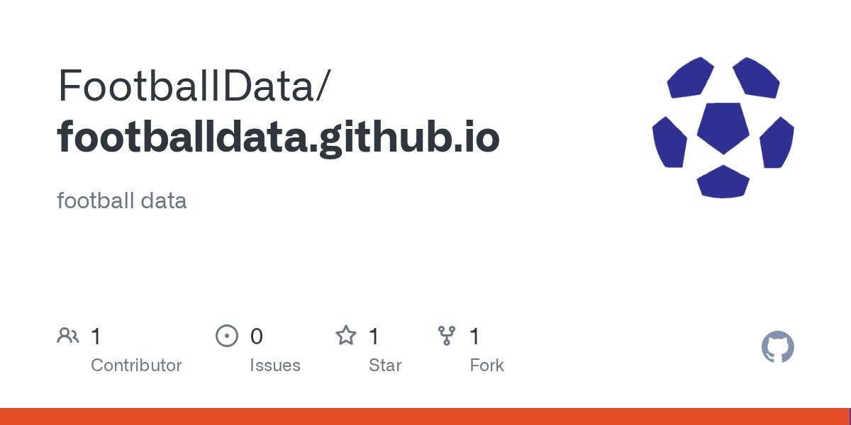 GitHub FootballData/footballdata.github.io football data