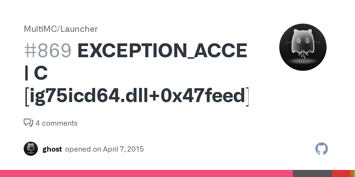 EXCEPTION_ACCESS_VIOLATION C [ig75icd64.dll+0x47feed] · Issue 869