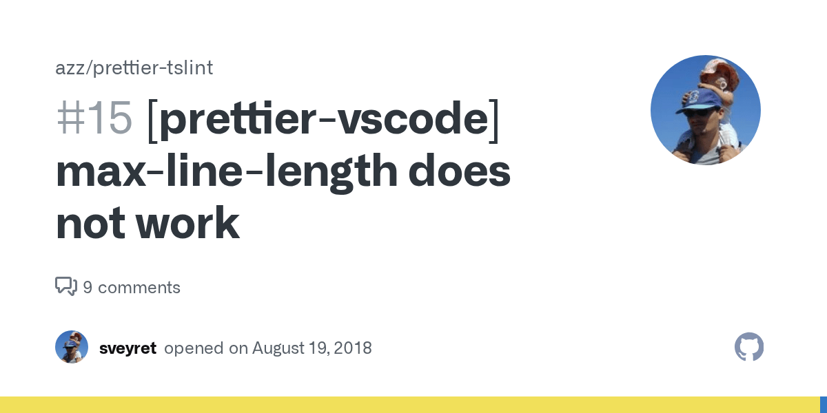 [prettiervscode] maxlinelength does not work · Issue 15 · azz/prettiertslint · GitHub
