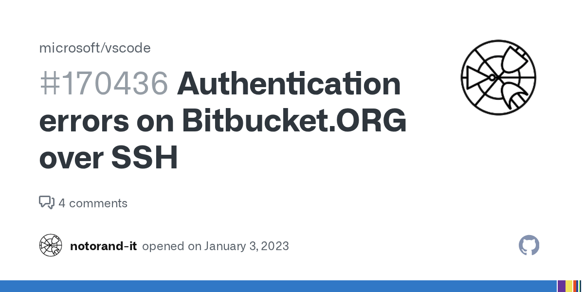 Authentication errors on over SSH · Issue 170436