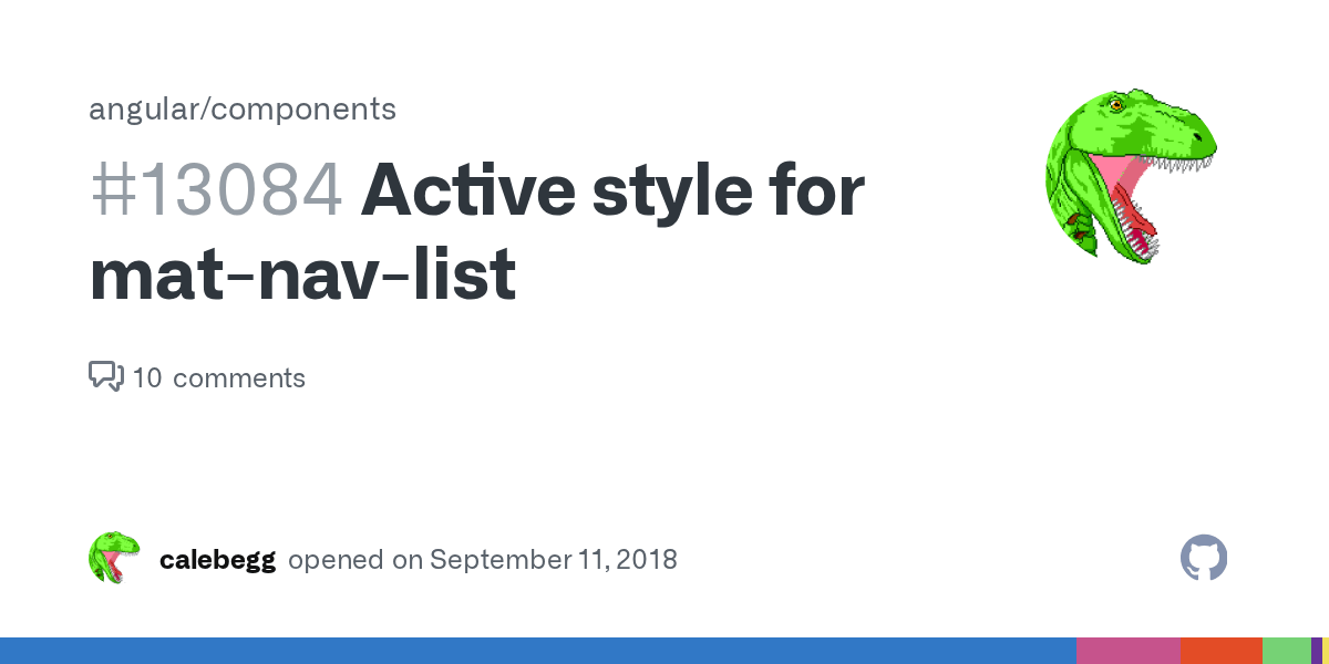 Active style for matnavlist · Issue 13084 · · GitHub
