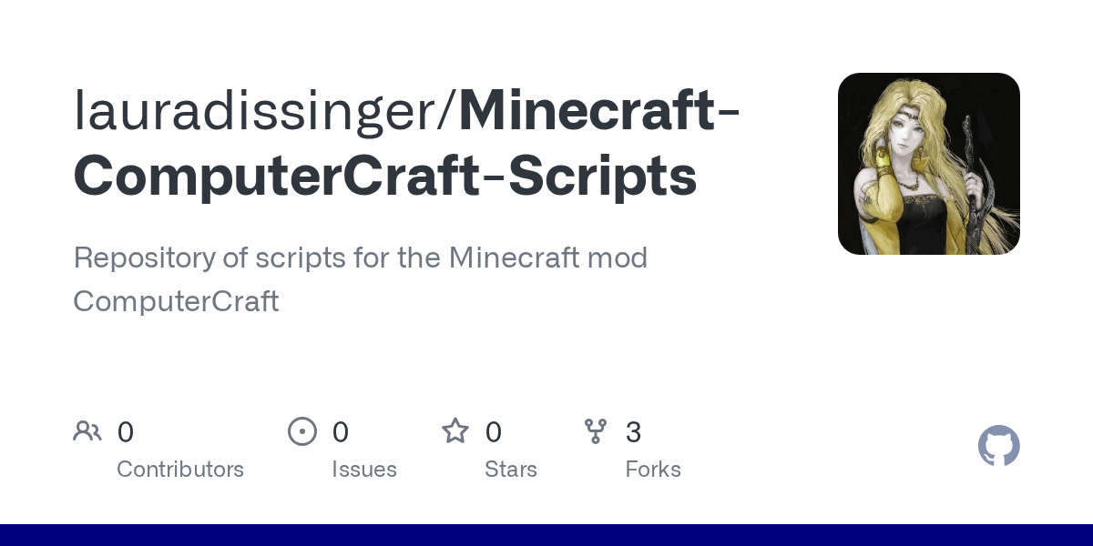 GitHub Repository of scripts for the Minecraft