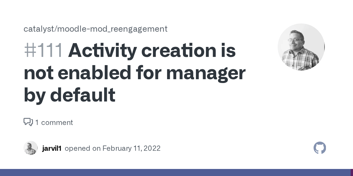Activity creation is not enabled for manager by default