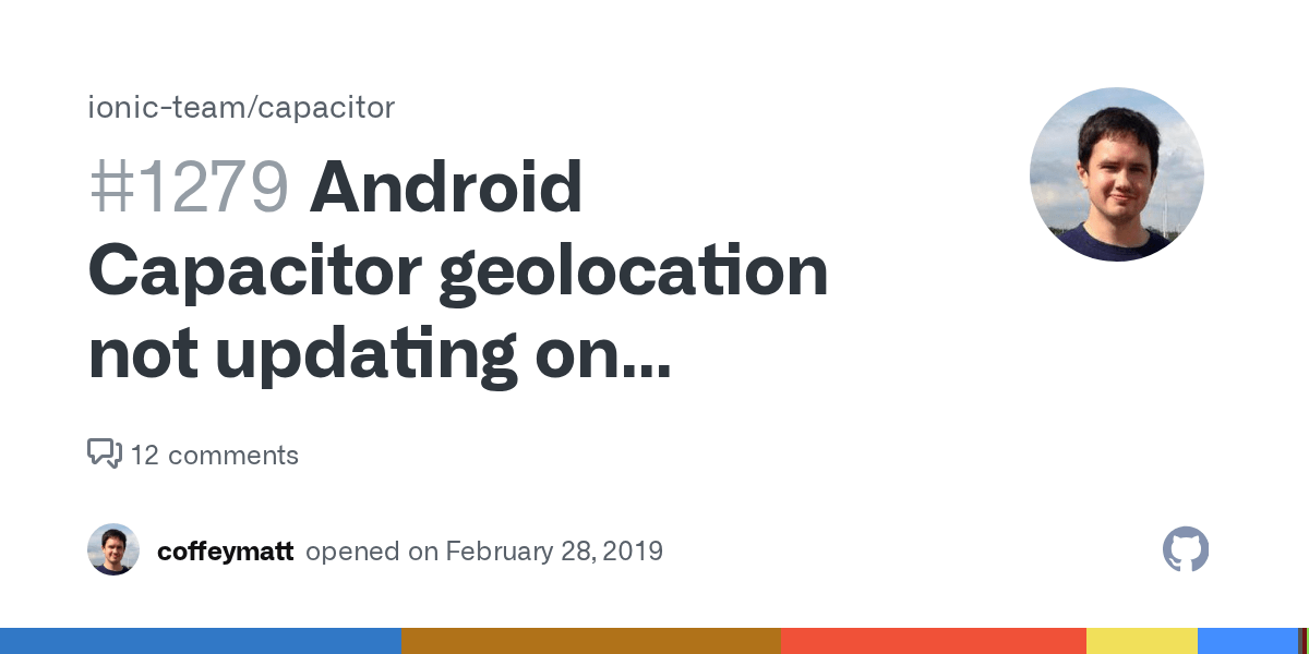 Android Capacitor geolocation not updating on getCurrentPosition