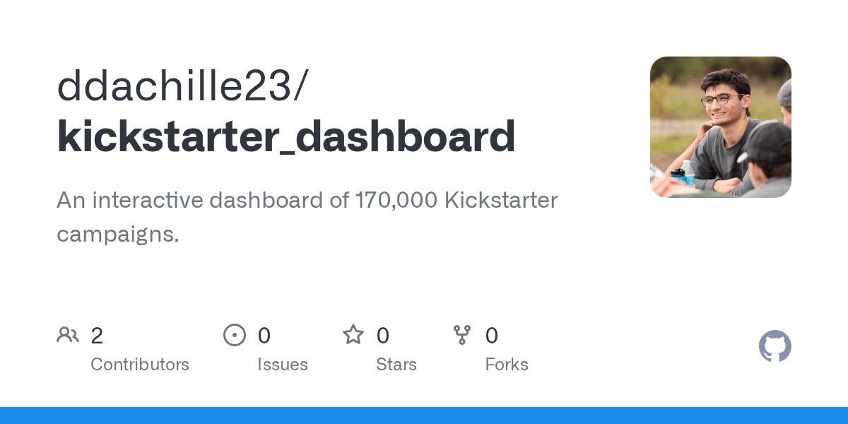 GitHub ddachille23/kickstarter_dashboard An interactive dashboard of