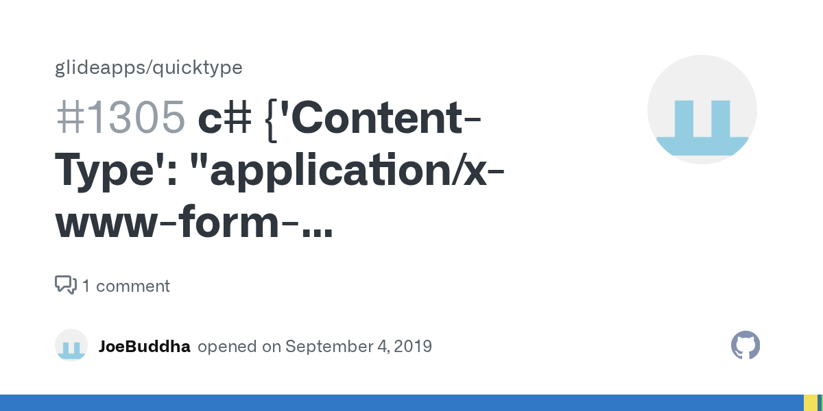 c {'ContentType' "application/xwwwformurlencoded"} yields Key