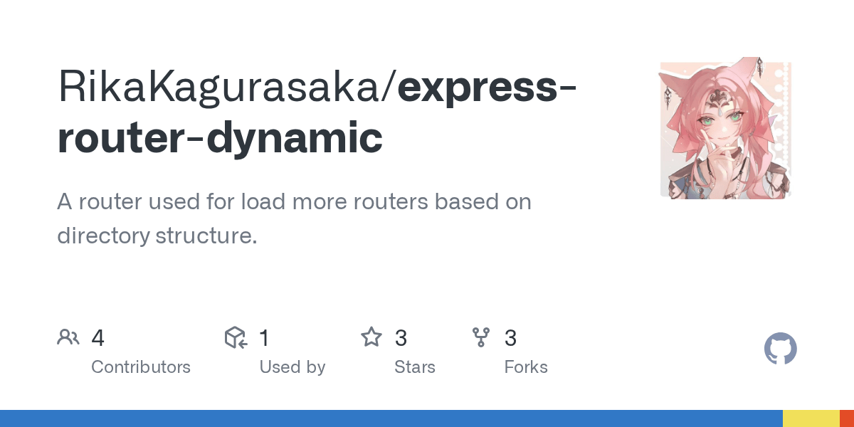 GitHub RikaKagurasaka/expressrouterdynamic A router used for load