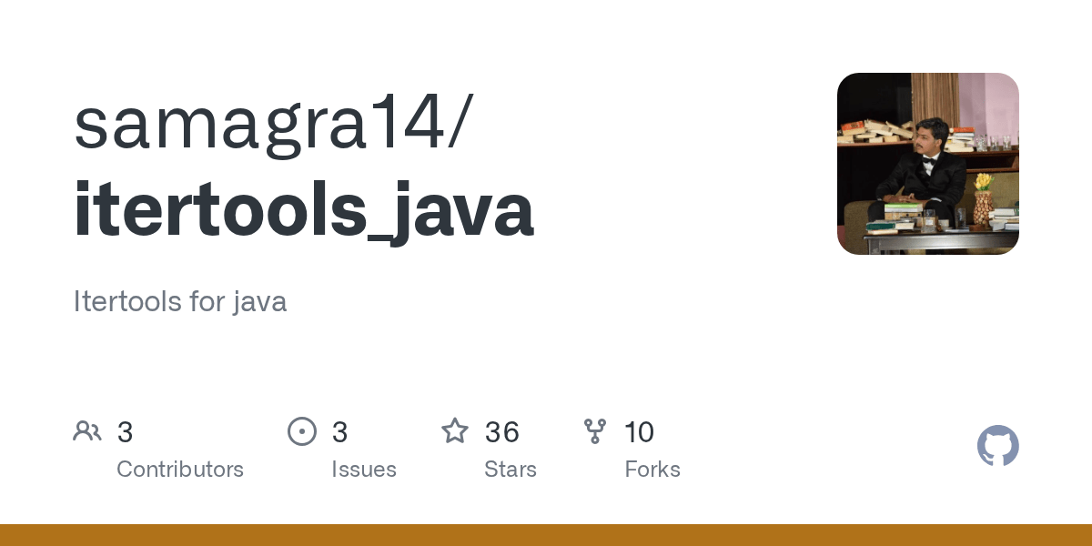 GitHub samagra14/itertools_java Itertools for java