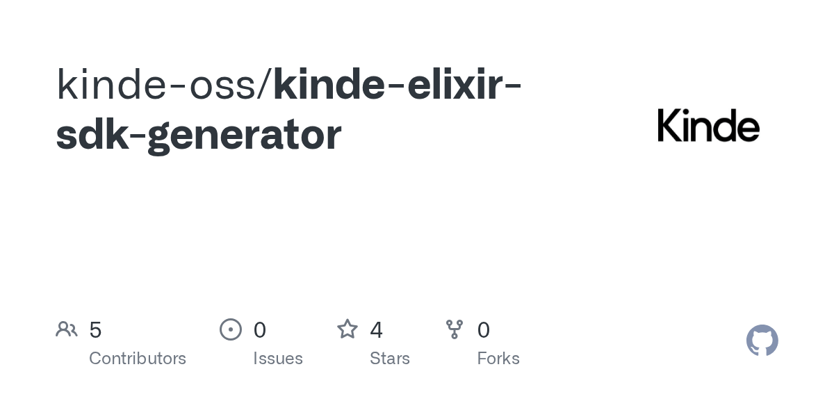 GitHub kindeoss/kindeelixirsdkgenerator