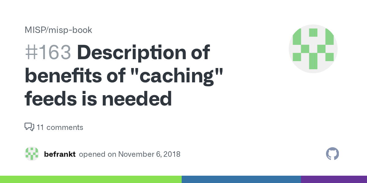 Description of benefits of "caching" feeds is needed · Issue 163