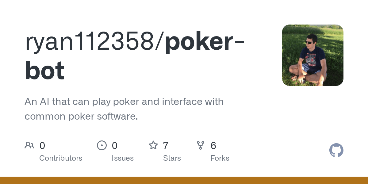 GitHub ryan112358/pokerbot An AI that can play poker and interface