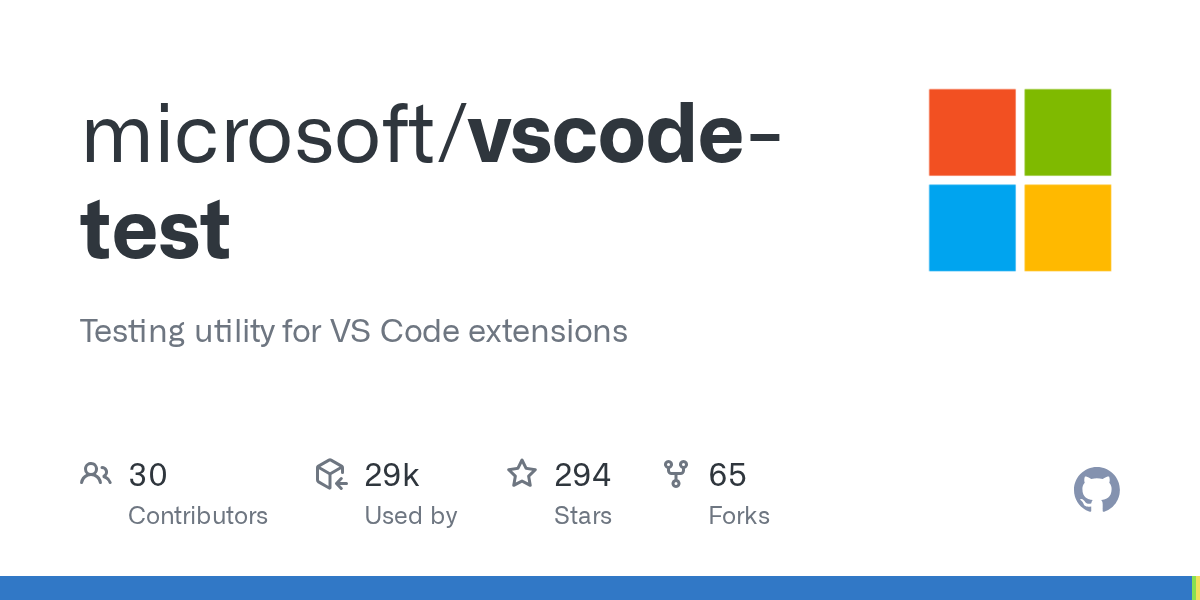vscodetest/README.md at main · microsoft/vscodetest · GitHub