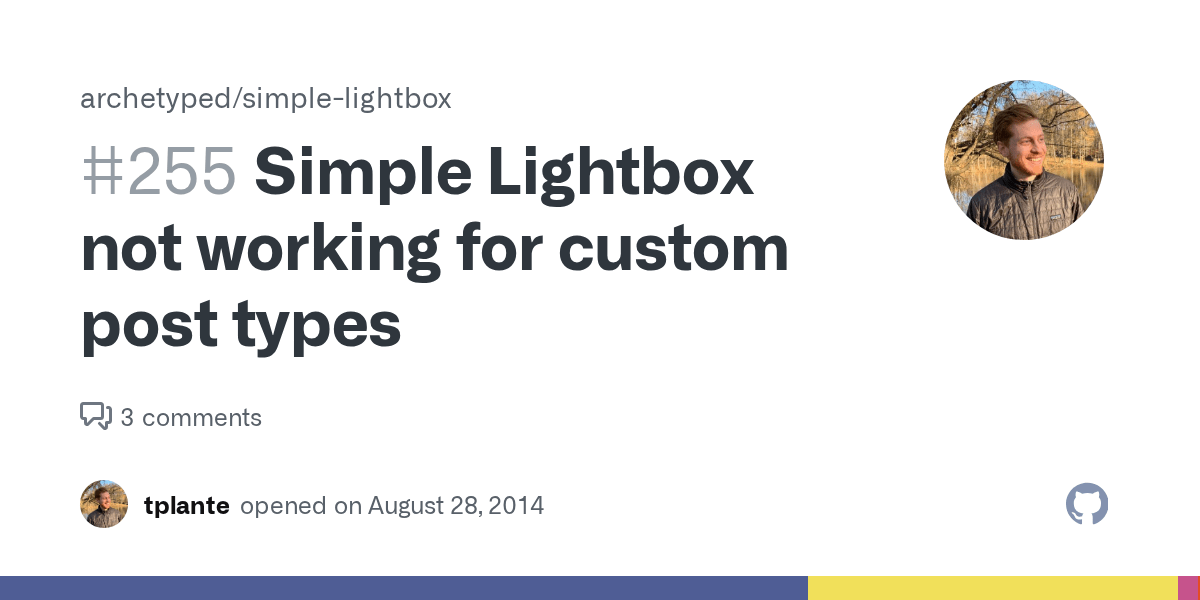 Simple Lightbox not working for custom post types · Issue 255