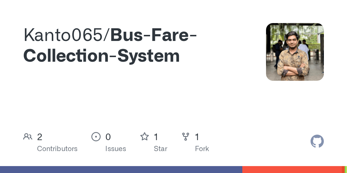 GitHub Kanto065/BusFareCollectionSystem