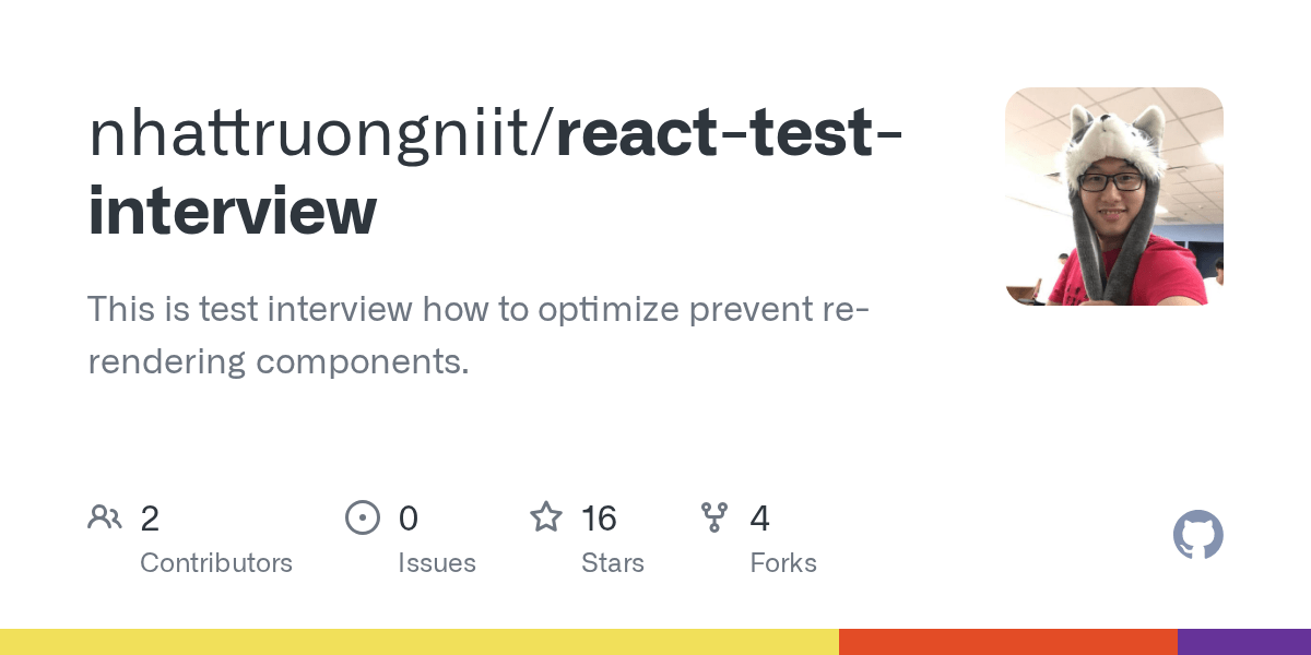 GitHub nhattruongniit/reacttestinterview This is test interview