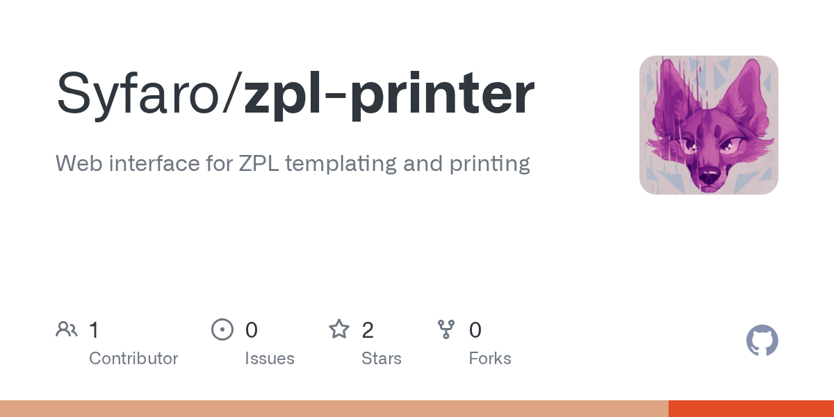 GitHub Syfaro/zplprinter  interface for ZPL templating and printing