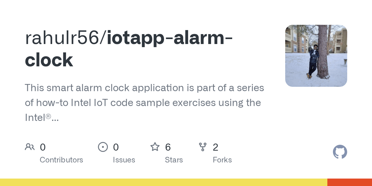 GitHub rahulr56/iotappalarmclock This smart alarm clock