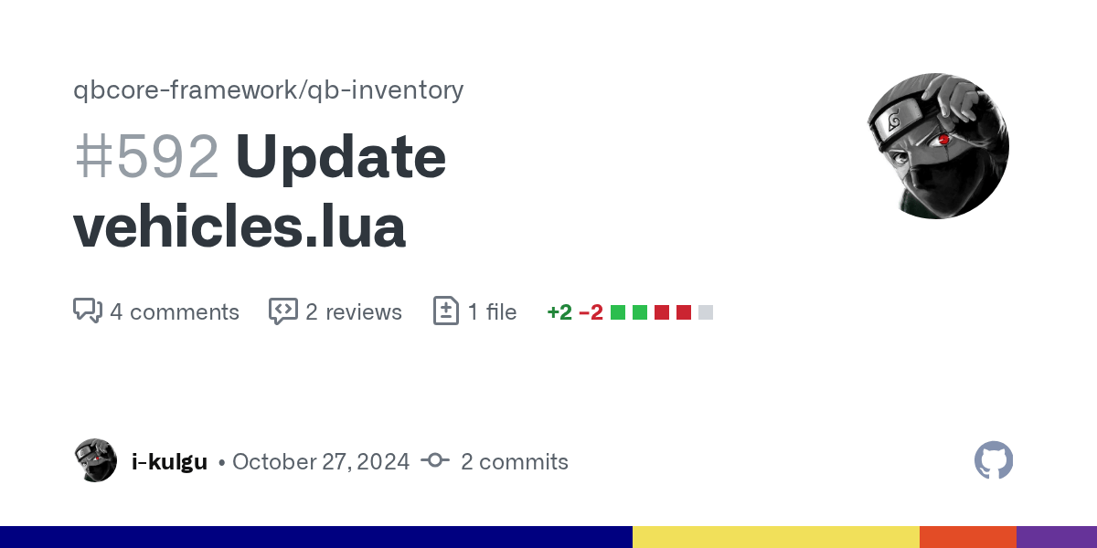 Update vehicles.lua by ikulgu · Pull Request 592 · qbcoreframework