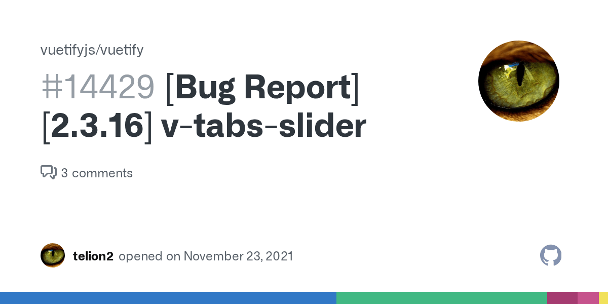 [Bug Report][2.3.16] vtabsslider · Issue 14429 · vuetifyjs/vuetify