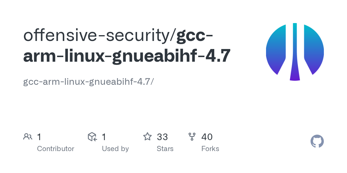 GitHub offensivesecurity/gccarmlinuxgnueabihf4.7 gccarmlinux