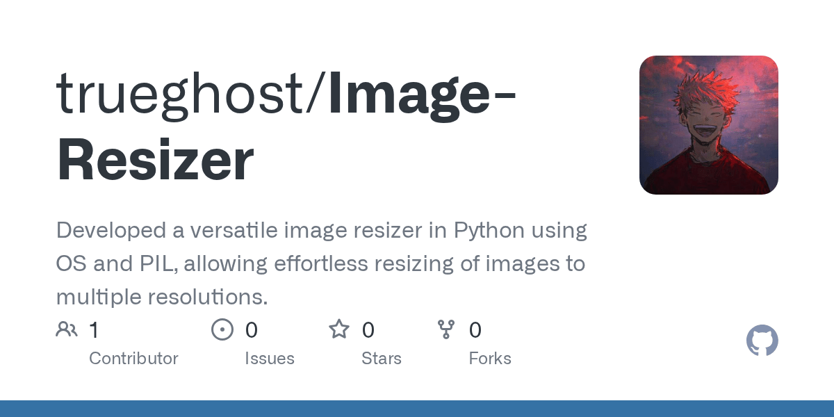 GitHub trueghost/ImageResizer Developed a versatile image resizer
