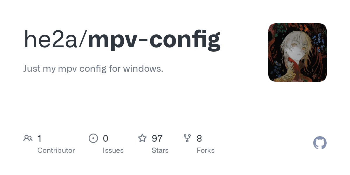mpvconfig/mpv.conf at master · he2a/mpvconfig · GitHub