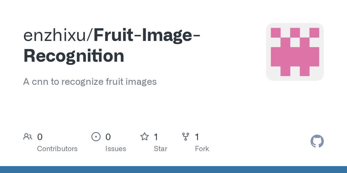 GitHub enzhixu/FruitImageRecognition A cnn to recognize fruit images