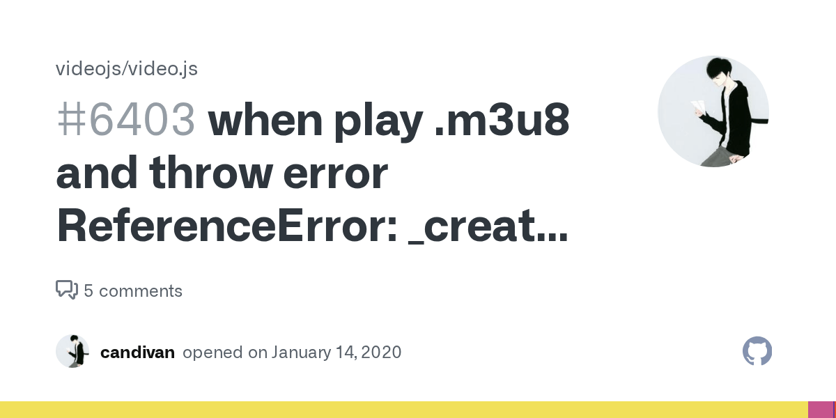 when play .m3u8 and throw error ReferenceError _create is not defined