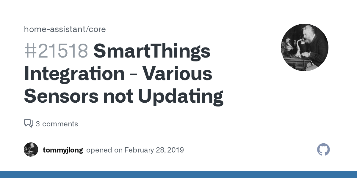 SmartThings Integration Various Sensors not Updating · Issue 21518