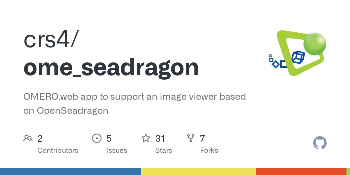 GitHub crs4/ome_seadragon OMERO.web app to support an image viewer