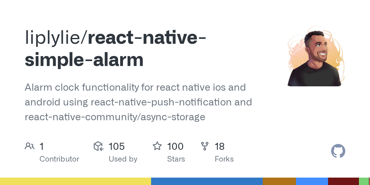 GitHub liplylie/reactnativesimplealarm Alarm clock functionality