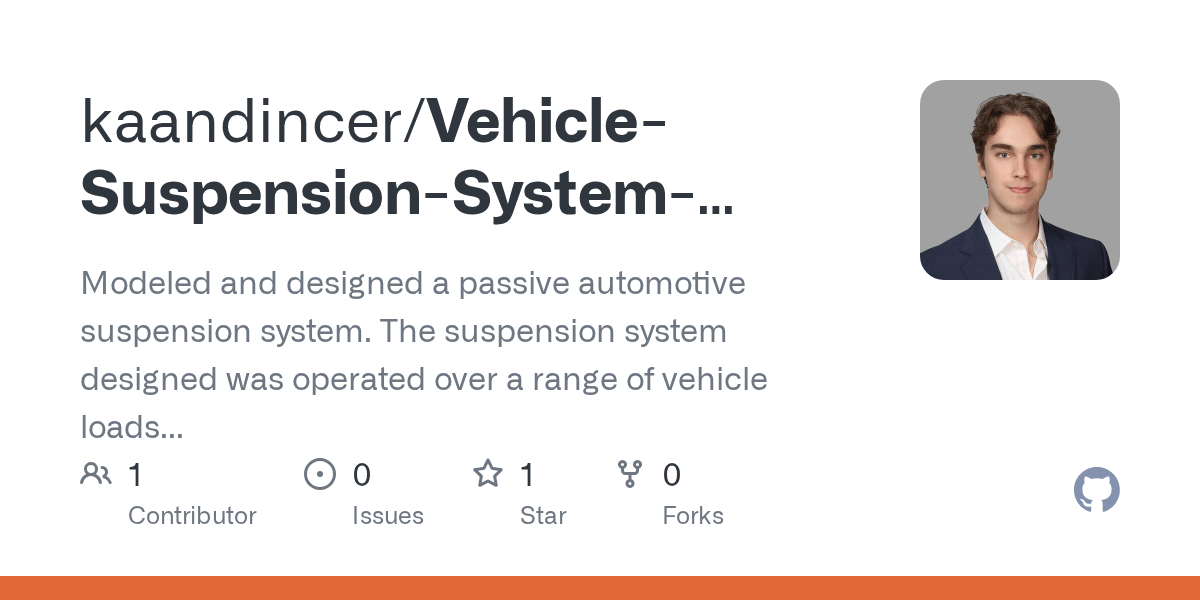 VehicleSuspensionSystemDesign/Suspension System Report.pdf at main