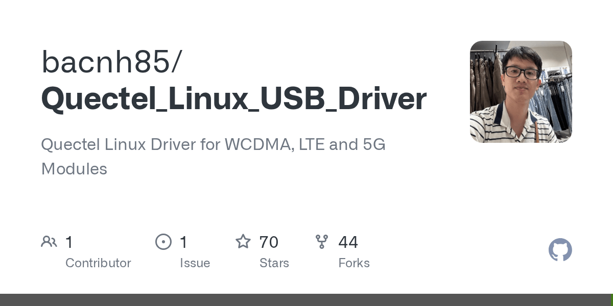 GitHub bacnh85/Quectel_Linux_USB_Driver Quectel Linux Driver for