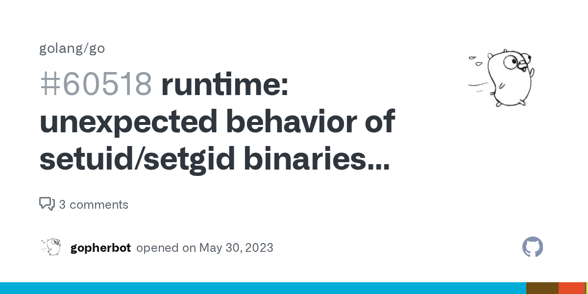 runtime unexpected behavior of setuid/setgid binaries [CVE202329403