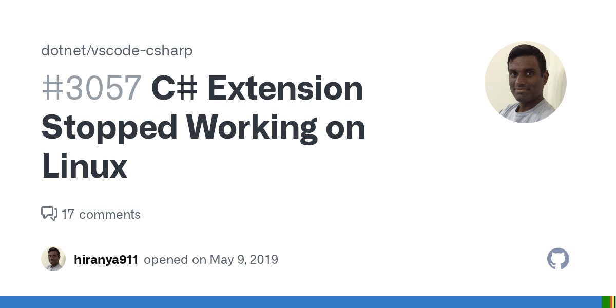 C Extension Stopped Working on Linux · Issue 3057 ·