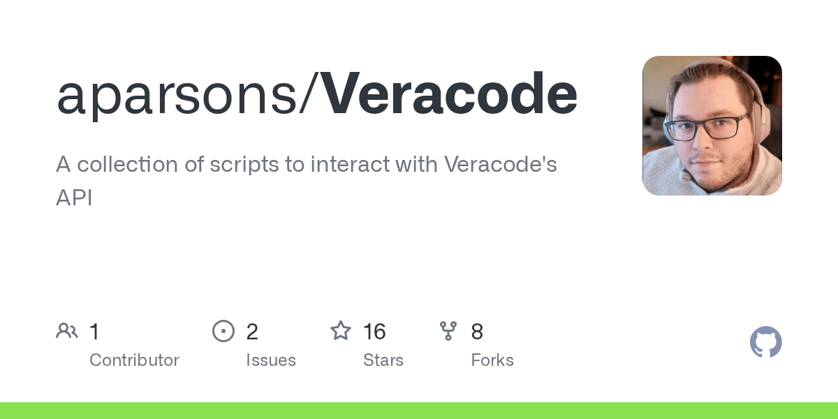 GitHub aparsons/Veracode A collection of scripts to interact with