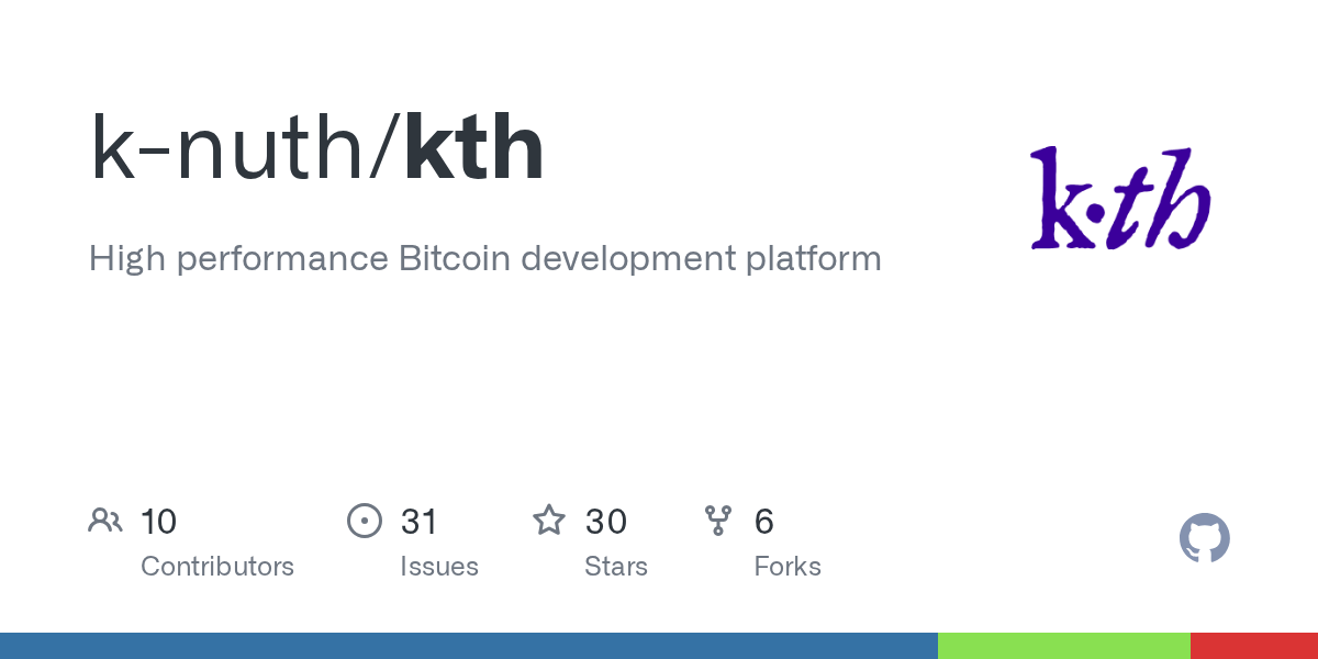 GitHub knuth/kth High performance Bitcoin development platform