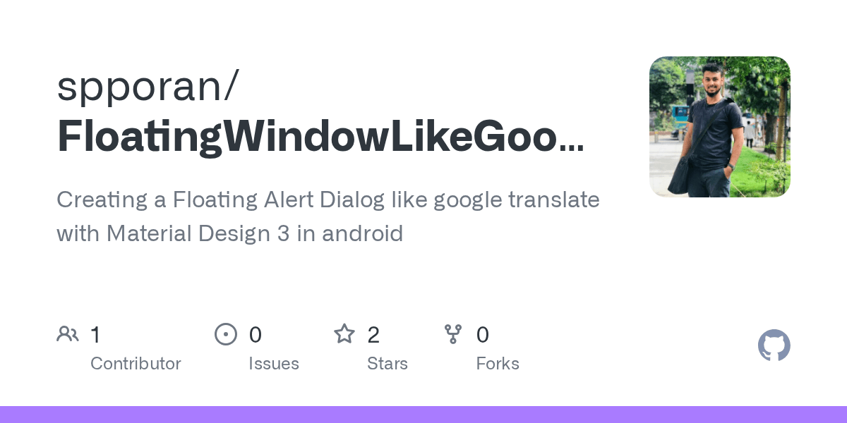 GitHub spporan/FloatingWindowLikeGoogleTranslate Creating a Floating