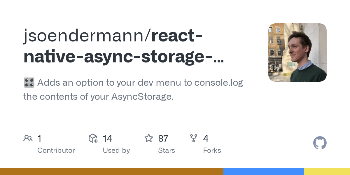 GitHub jsoendermann/reactnativeasyncstoragedevmenu