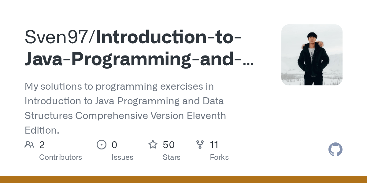 GitHub Sven97/IntroductiontoJavaProgrammingandDataStructures