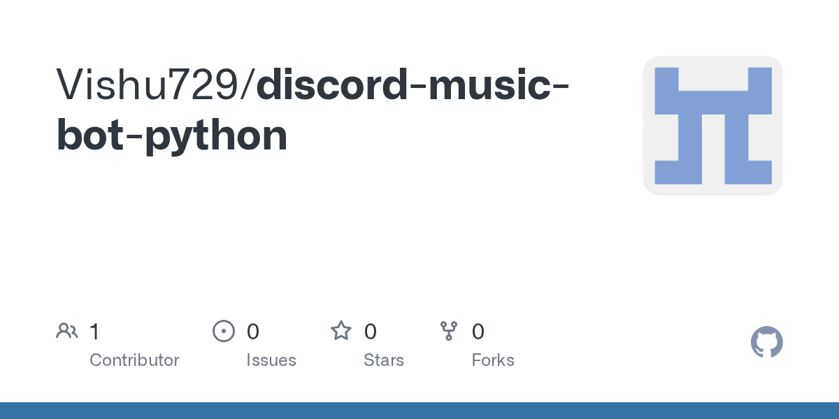 GitHub Vishu729/discordmusicbotpython