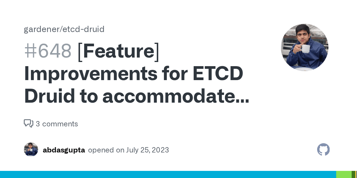 [Feature] Improvements for ETCD Druid to compaction job