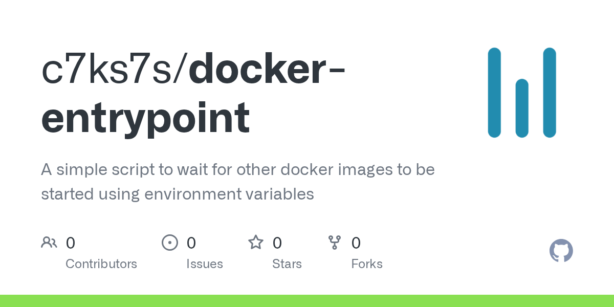 GitHub c7ks7s/dockerentrypoint A simple script to wait for other