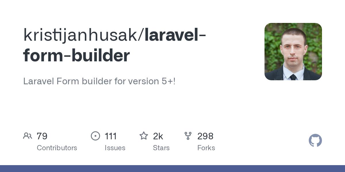 Issues · kristijanhusak/laravelformbuilder · GitHub