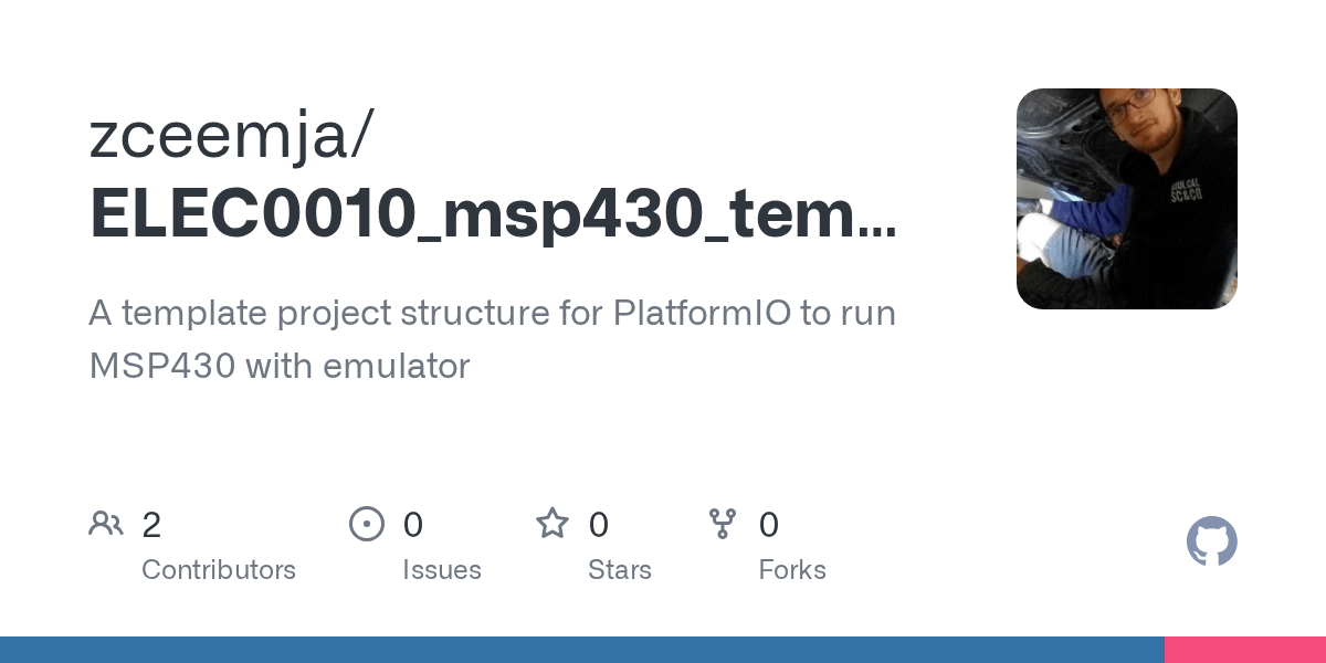 GitHub zceemja/ELEC0010_msp430_template A template project structure for PlatformIO to run