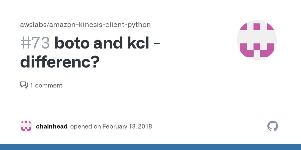 boto and kcl differenc? · Issue 73 · awslabs/amazonkinesisclient
